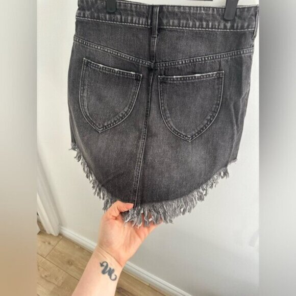 NWT- FREE PEOPLE MAVERICK DENIM SKIRT - Picture 5 of 12